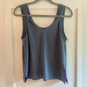 Madewell 🤍 Knot Tank Blue Small